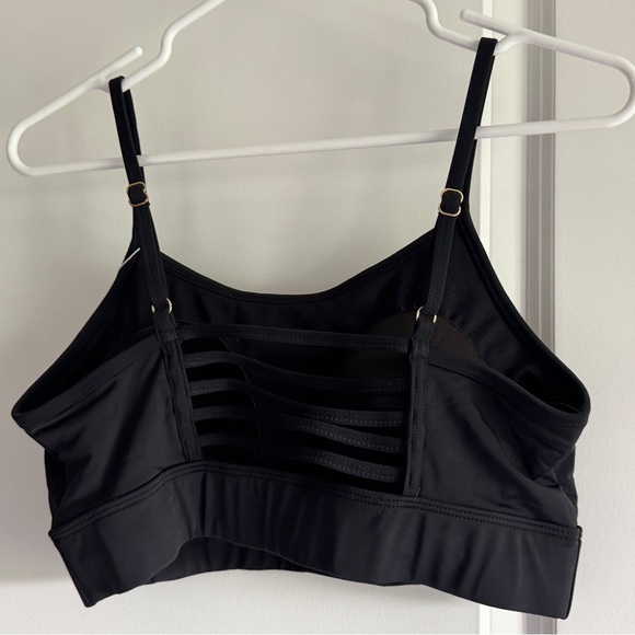 Lime Ricki Black Sports Bra with Adjustable Straps - Picture 11 of 12